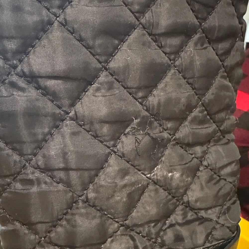 Michael Kors Black Quilted Wedge Boots